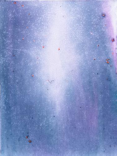 « Blurry Light 2 », d’Omar Mahfoudi (acrylique liquide sur toile, 40 cm x 31 cm, 2024).