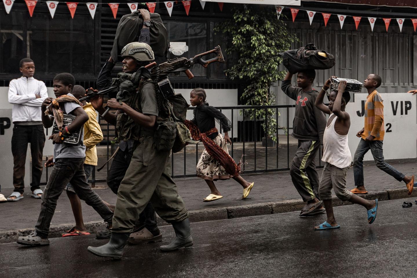 Thousands flee fighting in Congo as rebels claim they've captured key city of Goma