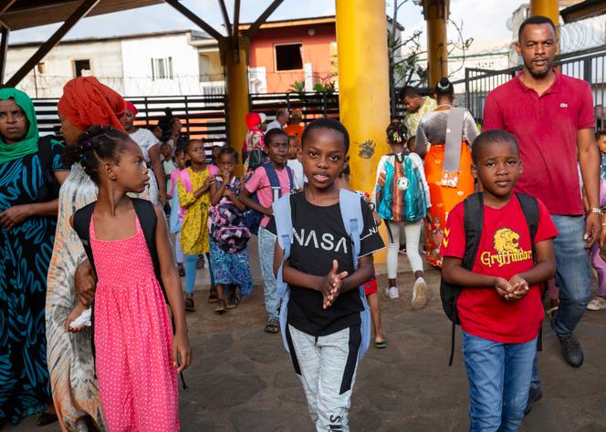 Rentrée à l'école élémentaire de M'Gombani, à Mamodzou, le 27 janvier 2025.