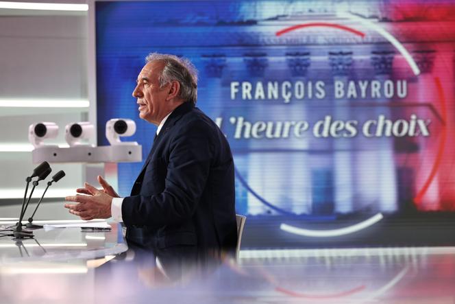 François Bayrou, sur le plateau de LCI, le 27 janvier 2025.
