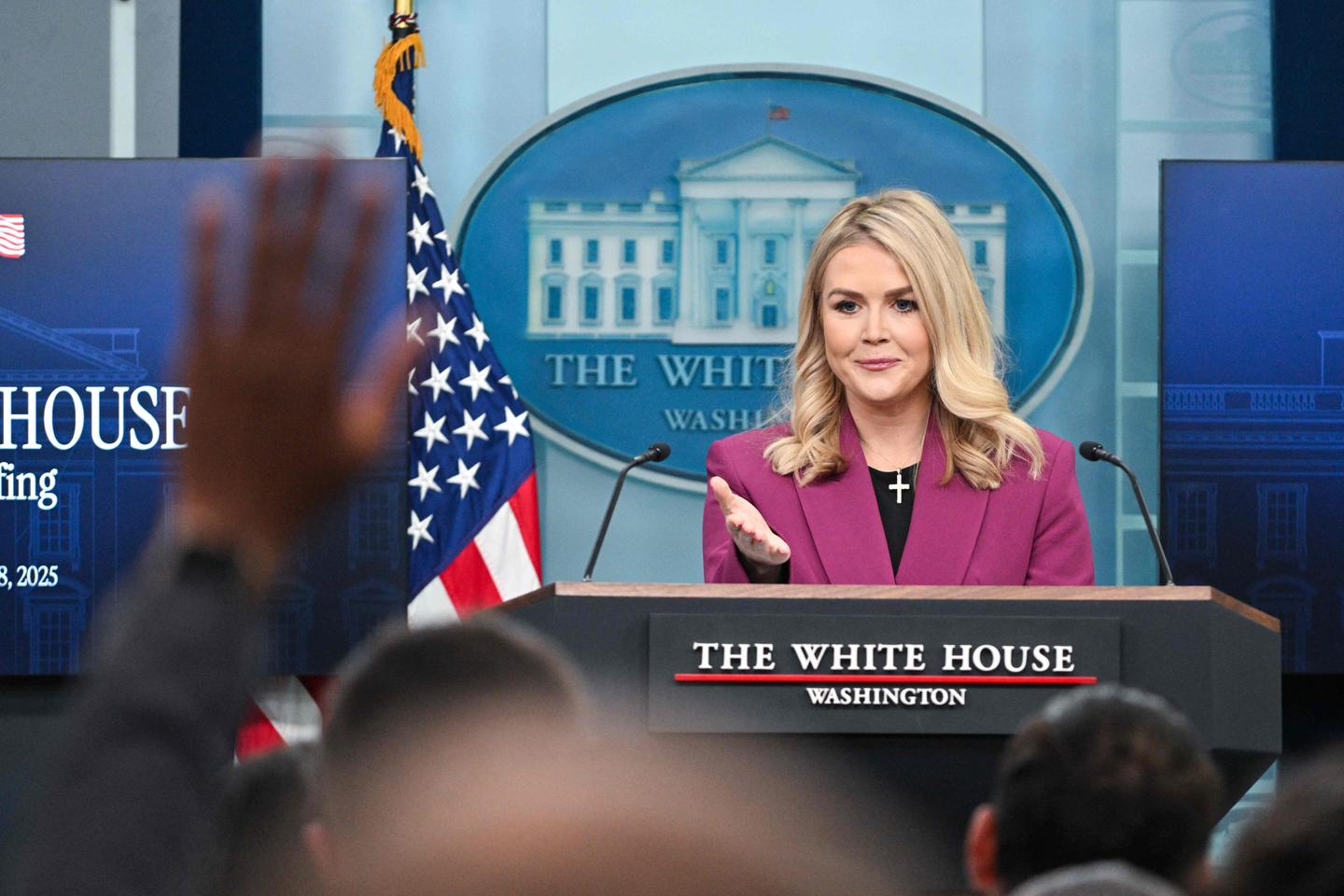 White House defends Trump funding freeze as 'very responsible measure'