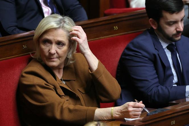 Marine Le Pen, à l’Assemblée nationale, le 14 janvier 2025. 
