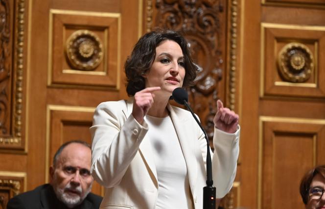 La sénatrice écologiste Mélanie Vogel, au Sénat, le 28 février 2024.