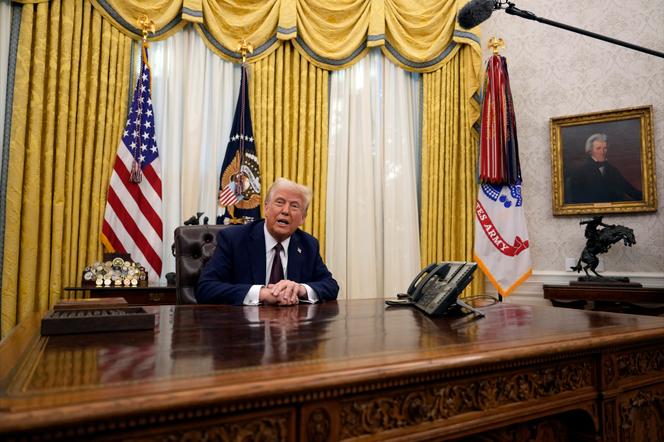 Donald Trump, à la Maison Blanche, à Washington, le 23 janvier 2025.