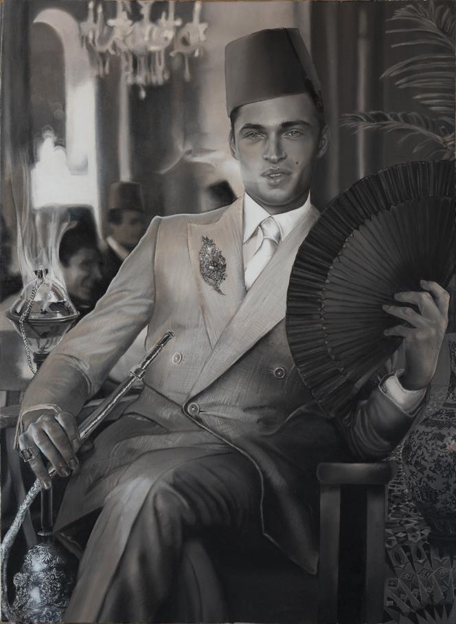 Khalil Pasha (2021), huile sur toile, 67 x 49 cm. 