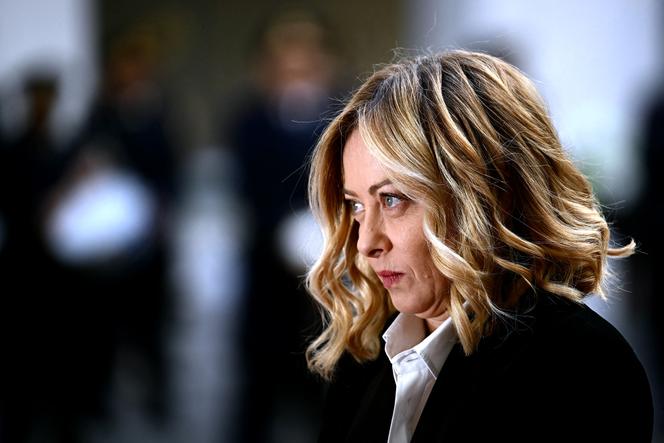 O primeiro -ministro italiano, Giorgia Meloni, em Roma, 14 de janeiro de 2025.