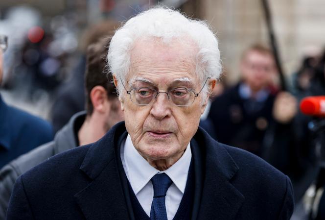 Lionel Jospin, le 14 février 2024 à Paris, lors de la cérémonie d’hommage à Robert Badinter.