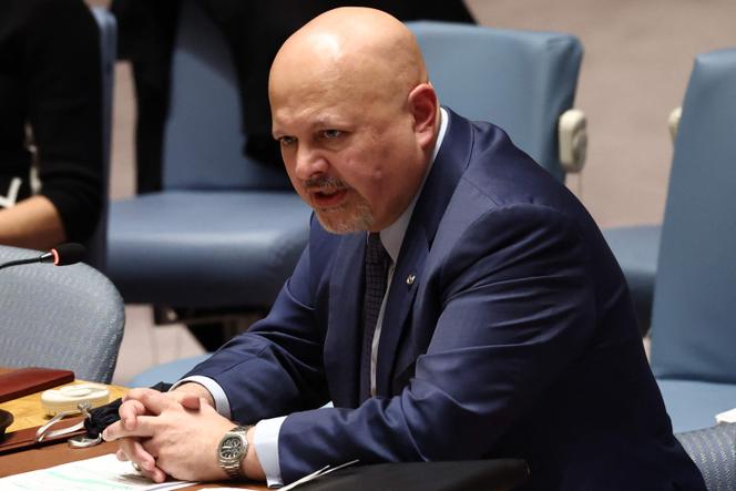 Karim Khan, procureur de la Cour pénale internationale, lors du Conseil de sécurité des Nations unies, à New York, le 27 janvier 2025.