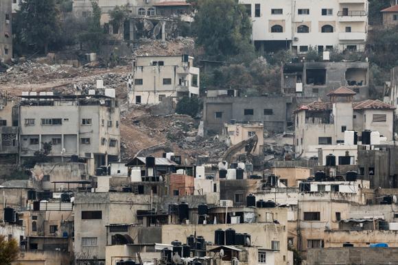 Des bâtiments détruits lors d’une opération militaire israélienne à Jénine, en Cisjordanie, le 3 février 2025.