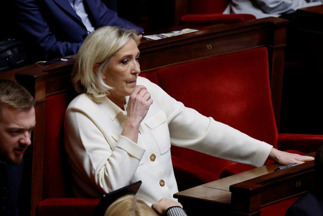 Marine Le Pen, à l’Assemblée nationale, à Paris, le 3 février 2025.