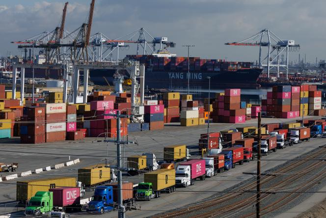 Au port de Los Angeles, en Californie, le 4 février 2025.