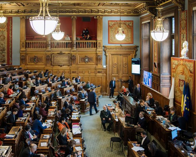 Conseil de Paris, à l’Hôtel de ville, le 18 novembre 2024.