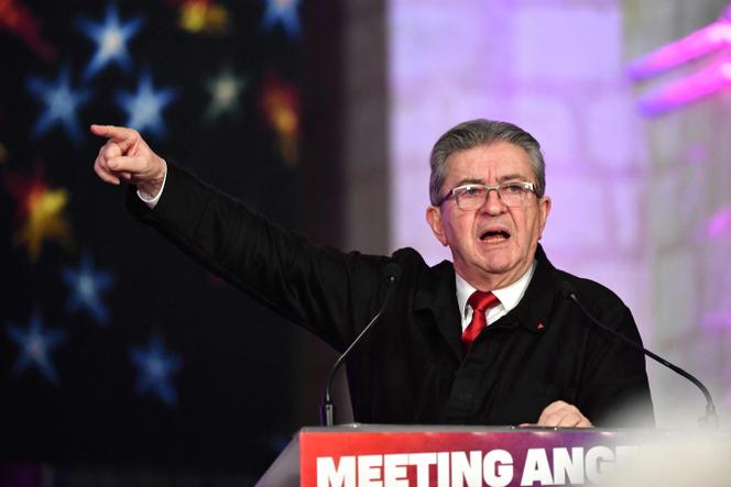 Jean-Luc Mélenchon in Angers, February 5, 2025.
