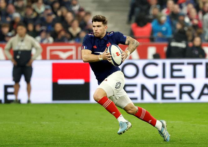 Matthieu Jalibert lors du match entre la France et le Japon, le 9 novembre 2024 au Stade de France (Saint-Denis, Seine-Saint-Denis)