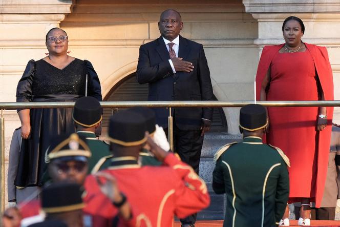 Le président sud-africain, Cyril Ramaphosa, lors de son discours sur l’état de la nation à l’hôtel de ville du Cap, le 6 février 2025.