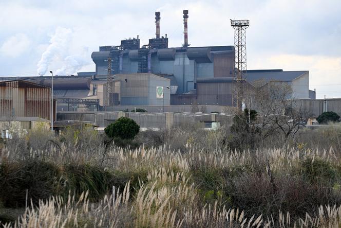 L’aciérie ArcelorMittal de Fos-Sur-Mer (Bouches-du-Rhône), le 23 mars 2023.