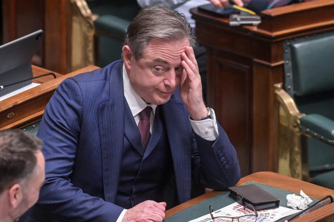 Le premier ministre belge, Bart De Wever, lors d’une session plénière de la chambre du Parlement fédéral à Bruxelles, le 6 février 2025