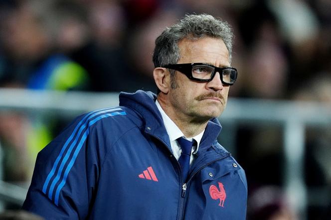 Le sélectionneur français Fabien Galthié, lors du match du Tournoi des six nations contre l’Angleterre, le 8 février 2025 à Twickenham (Royaume-Uni).
