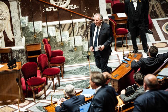 François Bayrou, à l’Assemblée nationale, à Paris, le 3 février 2025.