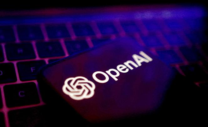 Le logo d’OpenAI, le 20 mai 2024.
