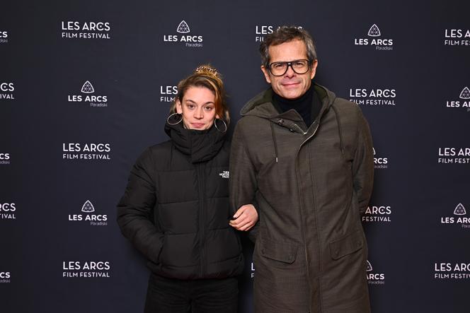 Mara Taquin et Frédéric Farrucci lors du festival du film des Arcs (Auvergne-Rhône-Alpes), en décembre 2024.