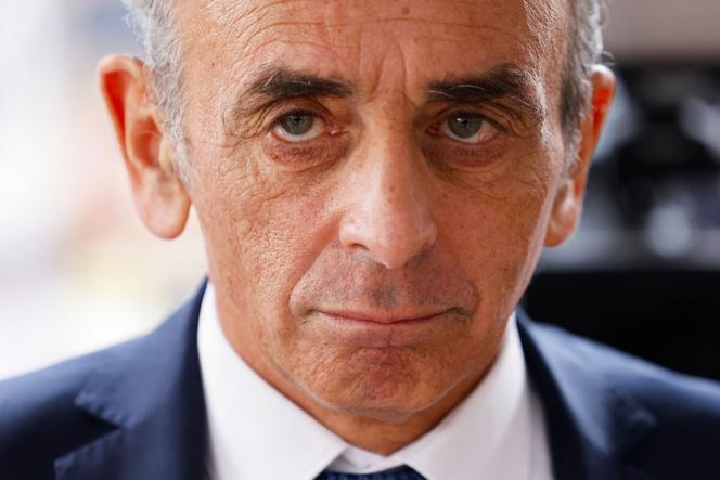 Eric Zemmour, président du parti d’extrême droite Reconquête !, sur un marché ouvert à Neuilly-sur-Seine, dans les Hauts-de-Seine, le 19 juin 2024.