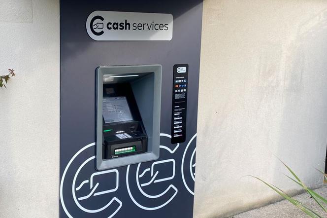 Un automate Cash Services, situé au Mesnil-Amelot (Seine-et-Marne), en janvier 2025.