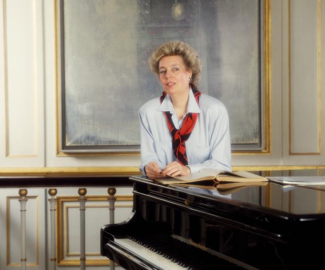 La pianiste italienne Maria Tipo, le 1ᵉʳ janvier 1985.