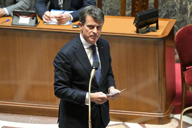 Manuel Valls, le ministre des outre-mer, à l’Assemblée nationale, à Paris, le 23 janvier 2025.