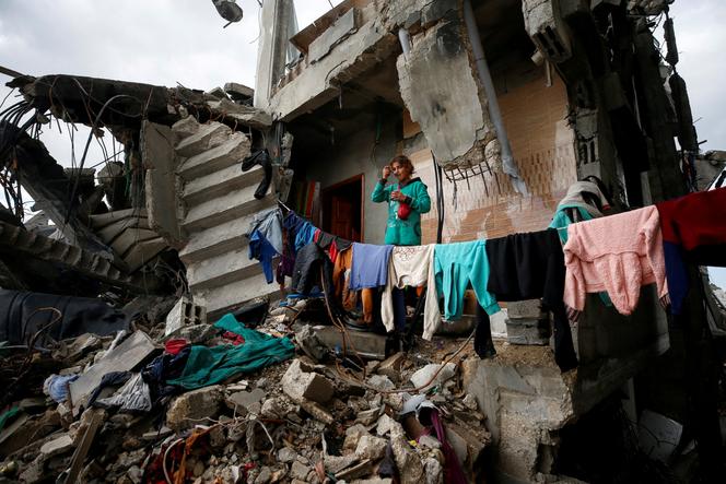 Dans le camp de réfugiés de Jabaliya, dans le nord de la bande de Gaza, le 13 février 2025.
