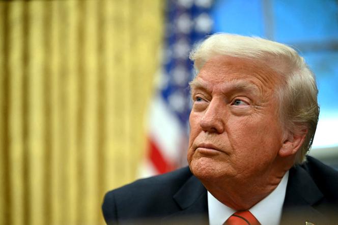 Le président américain, Donald Trump, dans le bureau Ovale de la Maison Blanche, à Washington, le 10 février 2025.