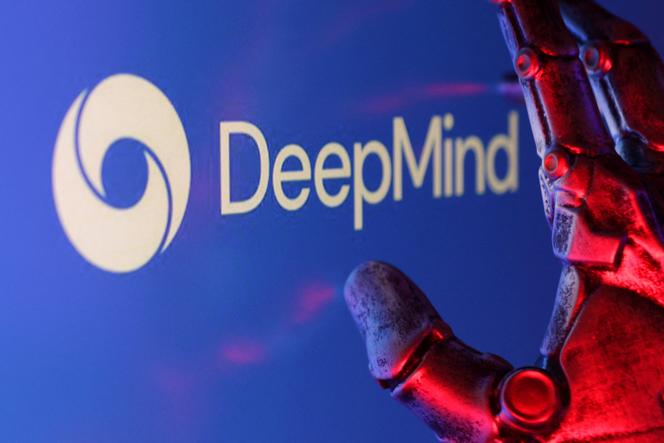 Le logo DeepMind, le 16 février 2025.