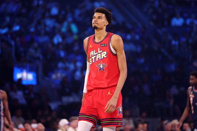 Victor Wembanyama, at the 74th NBA All-Star Game, in San Francisco, California, on February 16, 2025.