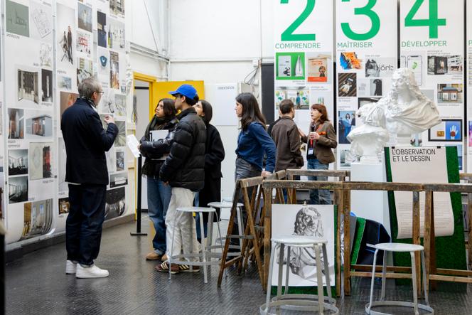 Pendant les journées portes ouvertes de l’école privée Penninghen, en février 2025.