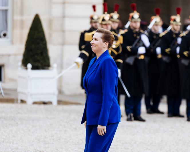 La première ministre du Danemark, Mette Frederiksen, à l’Elysée, à Paris, le 17 février 2025.