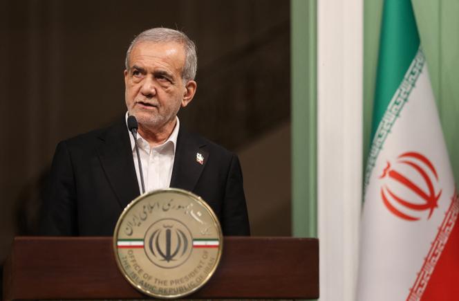 Le président iranien, Massoud Pezeshkian, à Téhéran, le 19 février 2025.