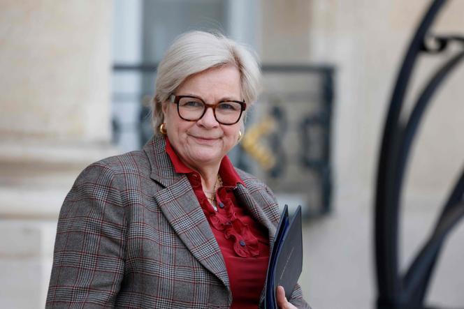 Catherine Vautrin, ministre du travail, à l’Elysée, à Paris, le 19 février 2025.