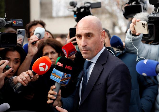 Luis Rubiales, devant le tribunal, en février 2025, à Madrid.