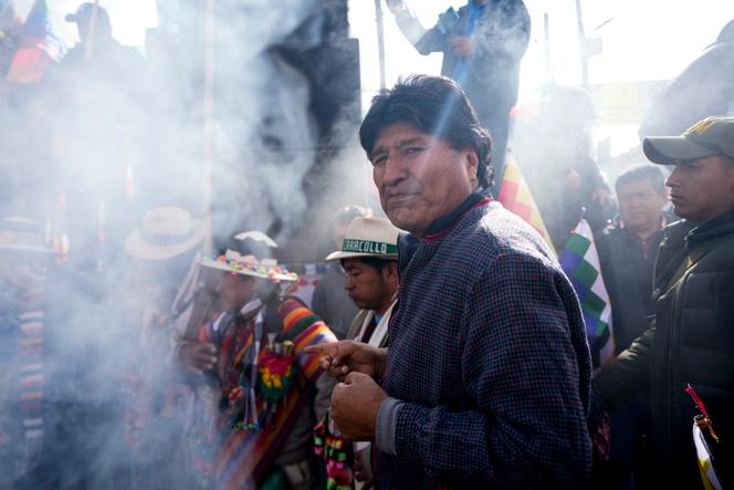 L’ancien président Evo Morales, à Caracollo, en Bolivie, le 17 septembre 2024. 