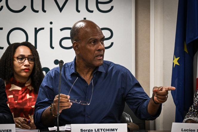 Serge Letchimy, président du conseil exécutif de la Collectivité territoriale de Martinique, à Fort-de-France, le 16 octobre 2024.