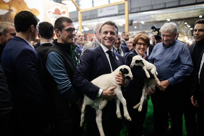 Emmanuel Macron, au Salon international de l’agriculture, le 22 février 2025.