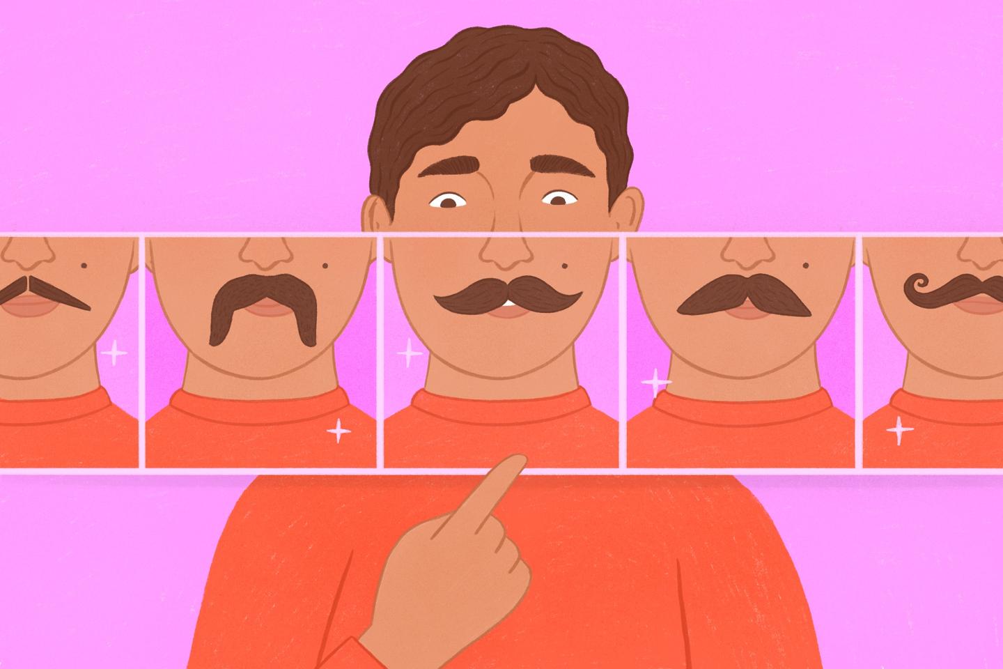The mustache's comeback among under-30s: 'It gives you a light and comic dandy style'