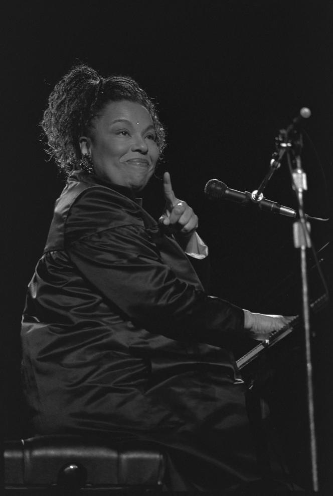Roberta Flack lors d’un concert à New York (Etats-Unis), le 14 mai 1988.