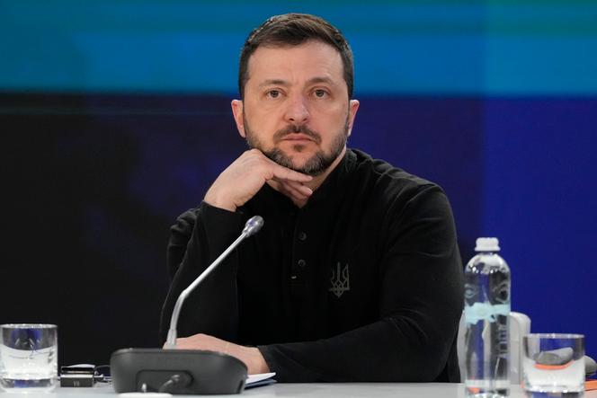 Le président ukrainien, Volodymyr Zelensky, lors d’un sommet sur la sécurité à Kiev, en Ukraine, le 24 février 2025.