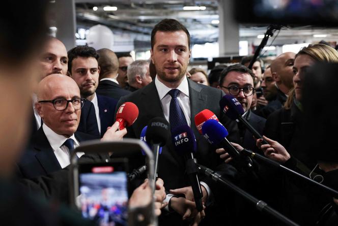 Le président du Rassemblement national, Jordan Bardella, au Salon de l’agriculture, à Paris, le 24 février 2025.