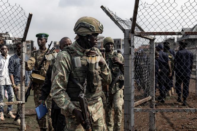 Des combattants du M23 à Goma, le 23 février 2025.