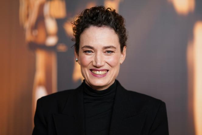 Coralie Fargeat lors du dîner des nommés aux Oscars, à l’Academy Museum of Motion Pictures de Los Angeles, le 25 février 2025.