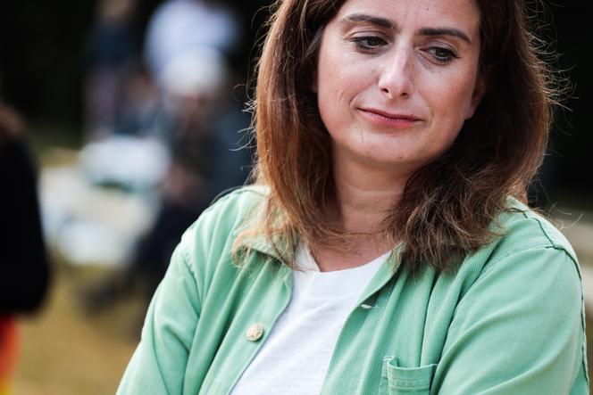 Marine Tondelier, at the Greens' summer university, in Tours, August 22, 2024.