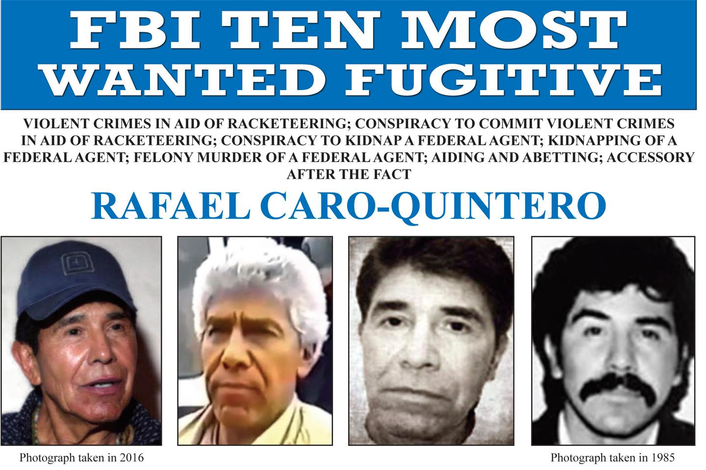 Mexico sends drug lord Caro Quintero and 28 other prisoners to the US as officials meet with Trump team
