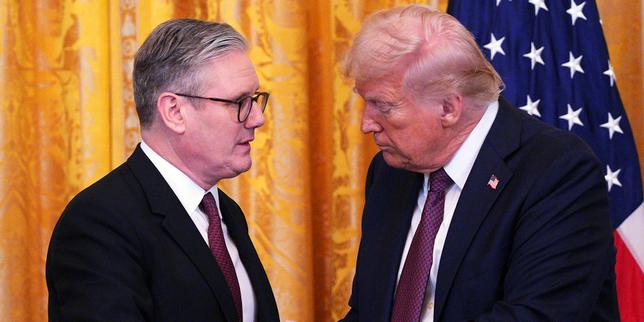 Ukraine : face au Britannique Keir Starmer, Donald Trump, plus conciliant avec Kiev, affiche néanmoins sa « confiance » sur un accord avec Vladimir Poutine
